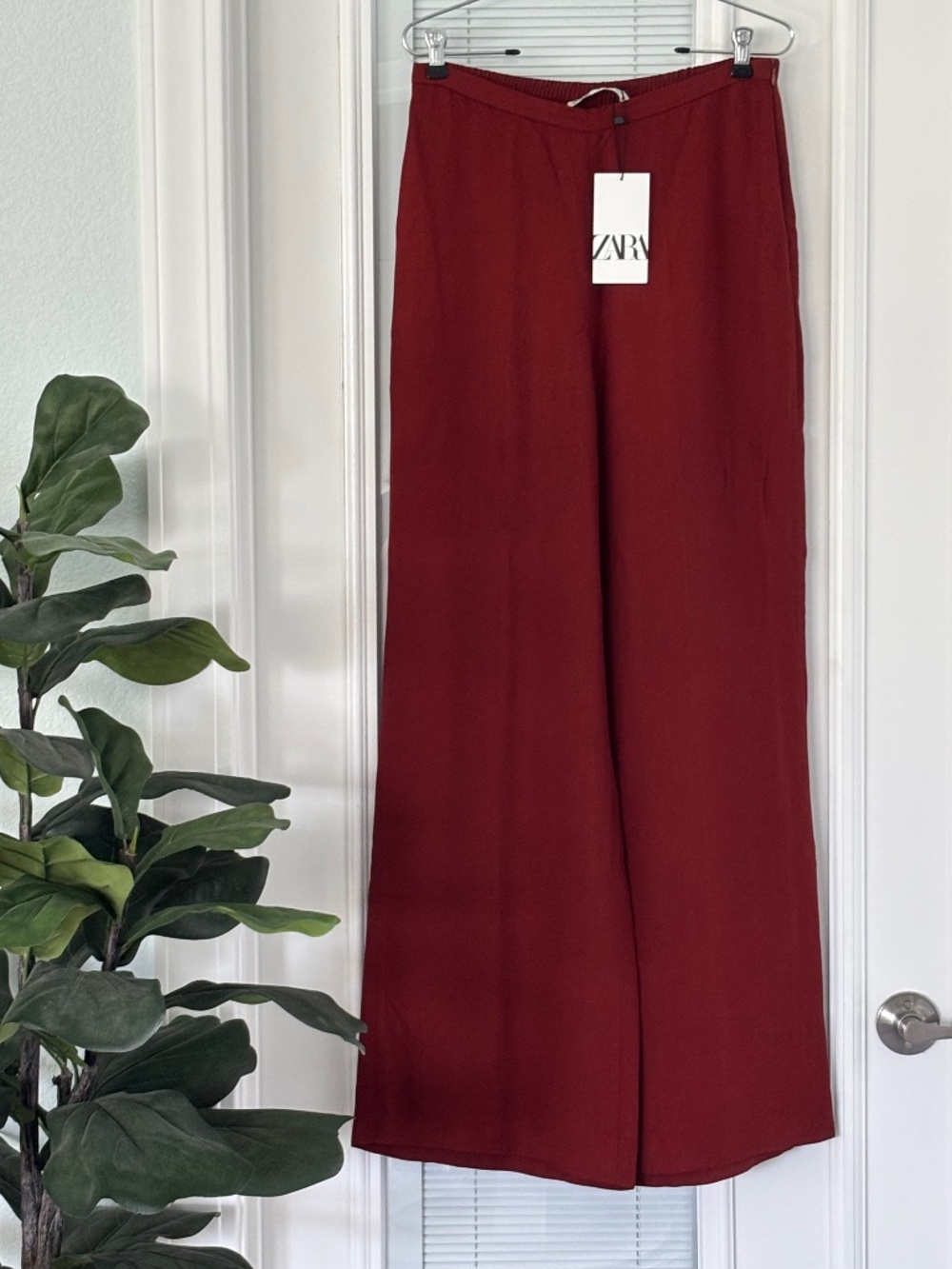 NWT Zara High Rise Wide Leg Pants Sz S